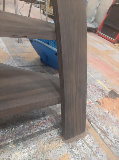 aged wood grain process