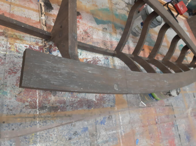 aged wood grain process