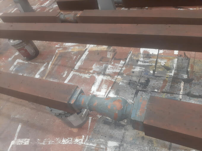 baluster process with peeling aging