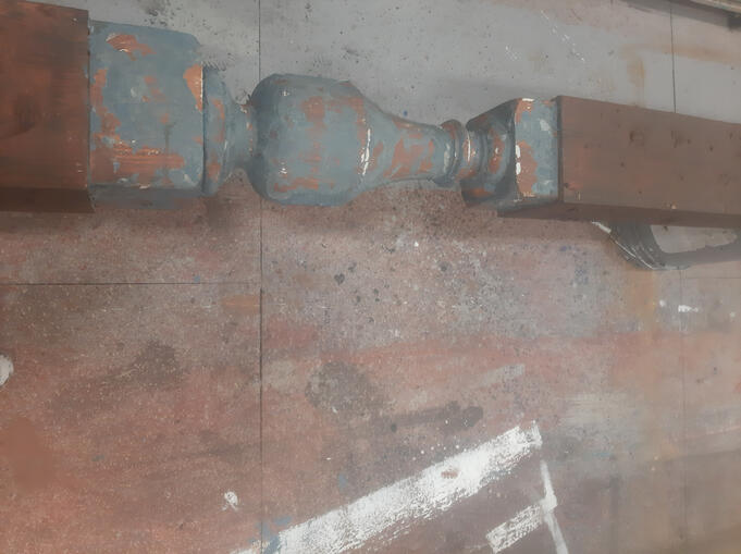 baluster process with peeling aging