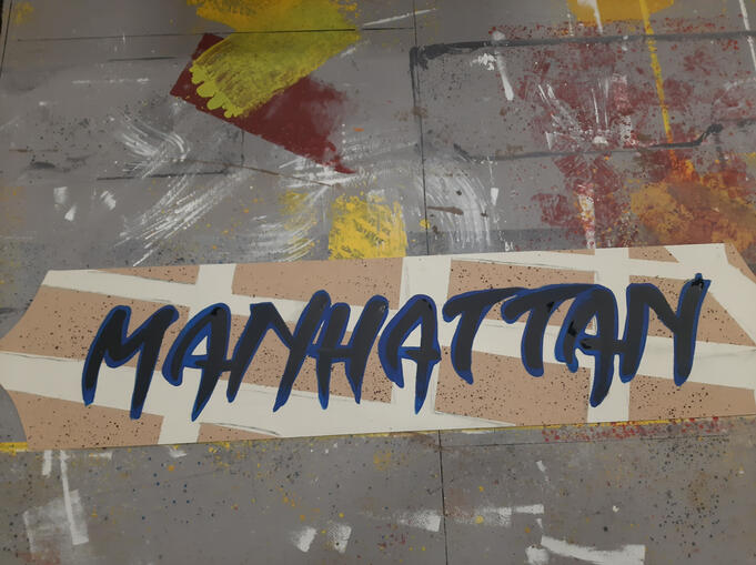 borough sign lettering