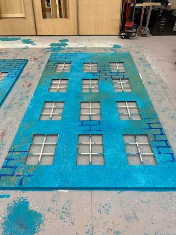 blue tracking walls