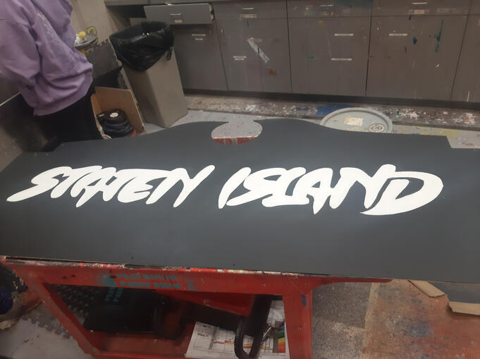 borough sign lettering