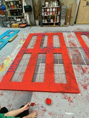 red tracking walls