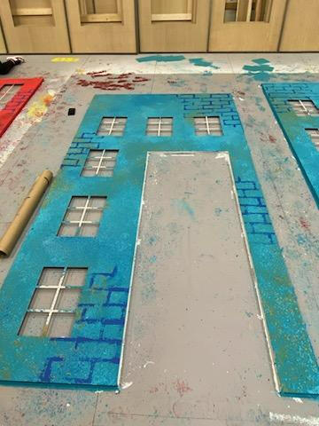 blue tracking walls