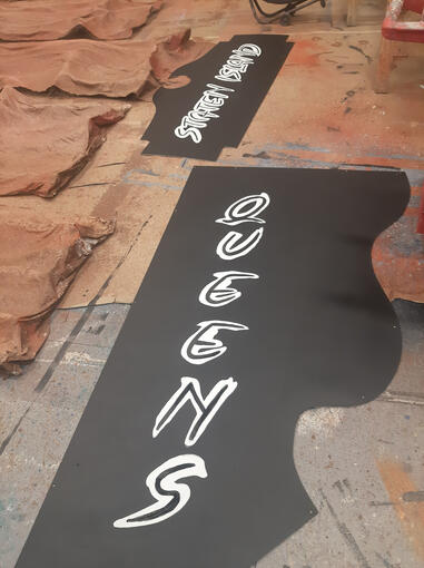 borough sign lettering